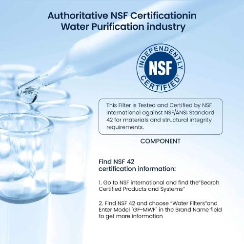 GLACIER FRESH MWF Refrigerator Water Filter Compatible with GE, 1-Pack
