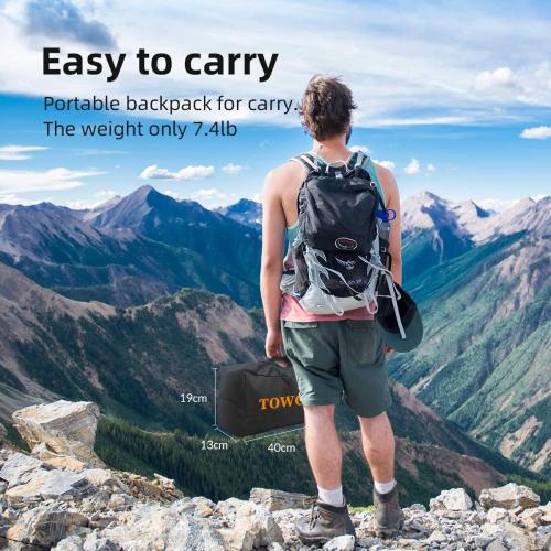 TOWOND Projector Screen with Stand, 100 inch Outdoor Projector Screen Portable Indoor Projection Screen 16:9 4K Rear Front Movie Screen with Carry Bag for Home Backyard Theater 100 inch