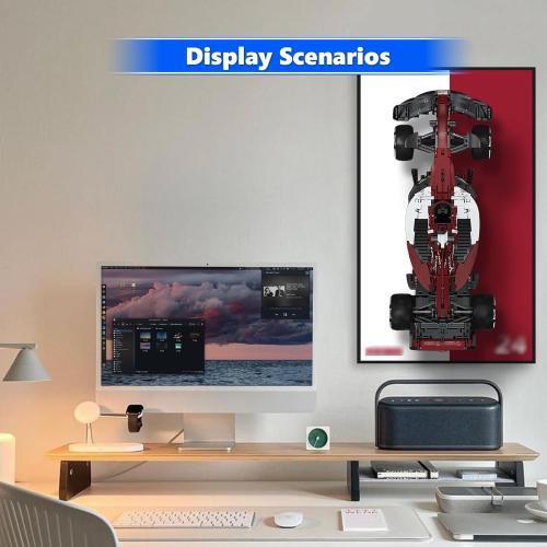 WETCEAOM Display Wallboard for Alfa Romeo F1 Team C42 1:8 Scale Car, Gift Ideas for Lego Car Wall Mount Display Enthusiast, Size:17.7X 29.5in,Only Wallboard