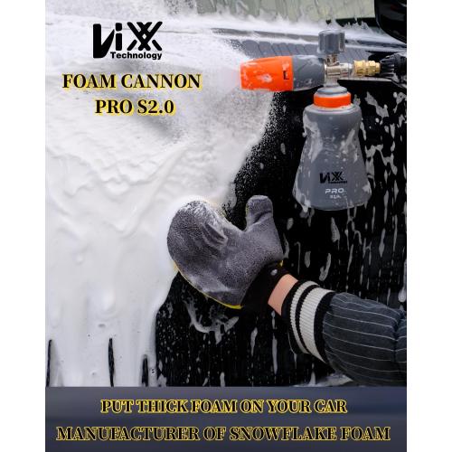 NIXX Foam Cannon PRO S2.0, Snow Foam Lance for Pressure Washer （1L Wide Bottle), 1/4 Inch Quick Connect - Adjustable Car Wash Foam Gun Sprayer, Soap Blaster Accessories.
