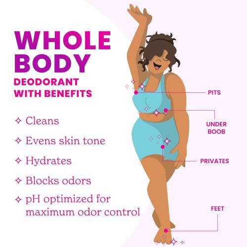 Lume Whole Body Deodorant - Smooth Solid Stick - 72 Hour Odor Control - Aluminum Free, Baking Soda Free and Skin Safe - 2.6 Ounce (Unscented)