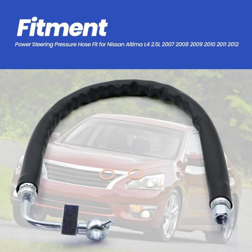 Power Steering Pressure Hose Fit for Nissan Altima L4 2.5L 2007-2012 Replaces 3402511 49720JA000
