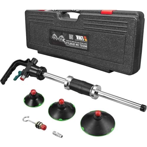 Pneumatic Car Dent Puller Set - Suction Cups for Auto Body Repair - Air Compressor Dents Removal Tool (75mm, 100mm, 125mm)