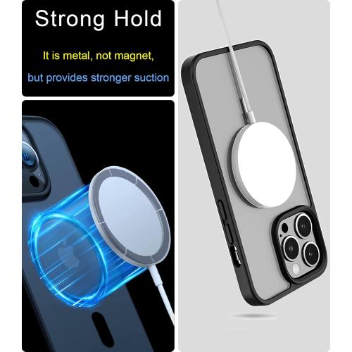 Metal Ring Compatible with MagSafe Sticker Designed for iPhone 12~17, Circle Magnetic Magnet Adapter Rings for Phone Case (White)