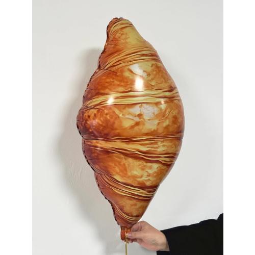Croissant Coffee Balloons | Brunch Decorations, Paris Party Decorations | Croissant Baguette Latte Cup Foil Balloons for Coffee Bar Decor , French Party Decor, Cafe Party Decorations