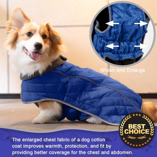 Fragralley Dog Medium Winter Coat, Waterproof Windproof Reflective Fleece Jacket with Harness Hole, Warm Snow Vest for Small Medium Large Dogs​, Ideal Gifts