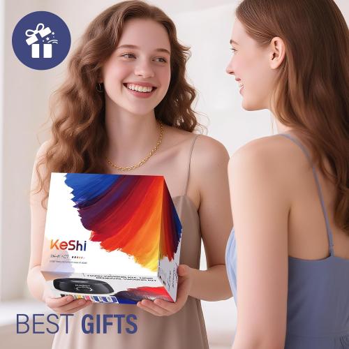 KeShi Waxing Kit, Painless Hair Removal Wax Warmer with 6 Bags Hard Wax Beans for Full Body, Legs, Face, Eyebrows & Bikini— Ideal for Both Women & Men