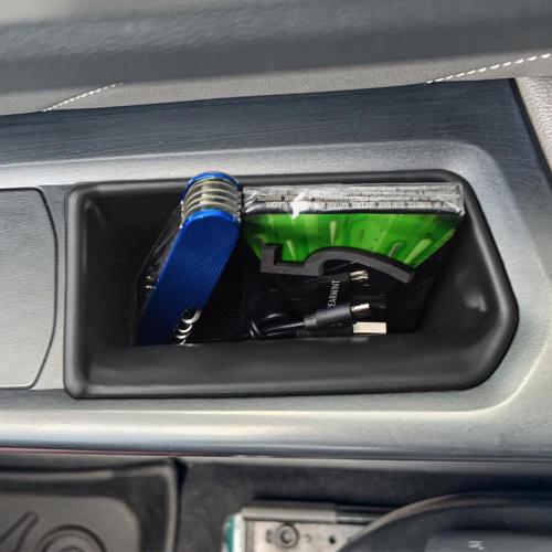 EDBETOS Atlas Door Side Storage Box Handle Container Compatible with 2018-2023 VW Atlas/Atlas Cross Sport Accessories, ABS Inner Door Handle Organizer Phone Pocket Insert Tray Glove Pallet, 4PCS Set