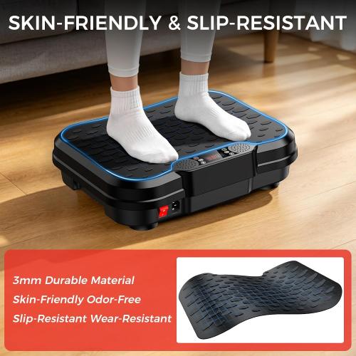 NXSCI Vibration Plate Exercise Machine, Vibration Plate for Lymphatic Drainage Weight Loss, Shake Plate with 250 Speed Levels, 400 Lbs Capacity Full Body Workout for Home Office Gym