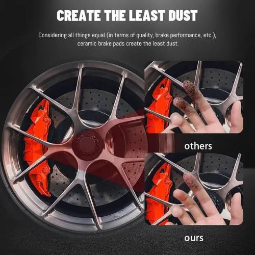SIPAUTEC-Front & Rear Carbon Fiber Ceramic Brake Pads | Low Noise | Dust Free