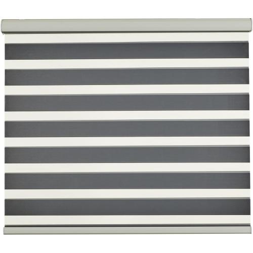 Persilux Zebra Blinds for Windows, Cordless Roller Blinds (50 W x 72 H, White) Light Filtering Sheer Window Treatments, Light Control for Day and Night, Room Darkening Roller Shades for Windows