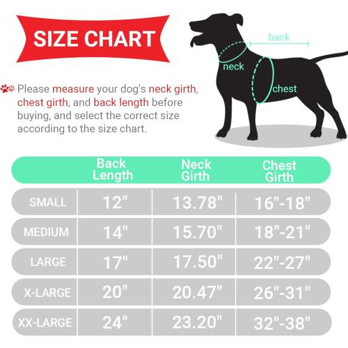 Dog Winter Coat - Windproof Fleece Warm Thick Dog Jacket Clothes for Cold Weather - Green Pet Vest Coat Outfits for Small Medium Large Dogs - Indoor & Outdoor Use (S-XXL)