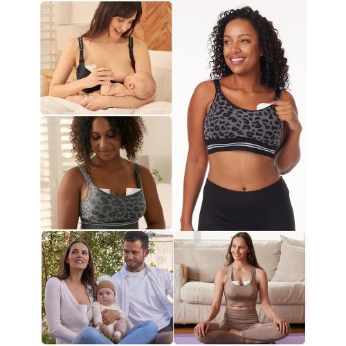 Momcozy Hands-Free Breast Pump S12 Pro, Wearable & Portable Pump with Soft DoubleFit Flange, 3 Modes | 9 Levels Double Electric Pump, Smart Display, 24mm, 2 Pack, Cozy White