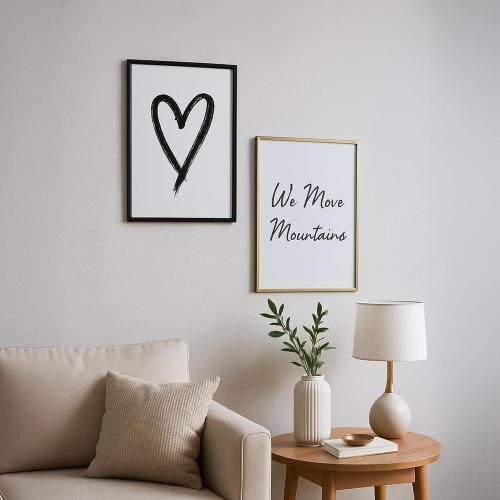 16x20 Frames Shiny Brushed Aluminum, 16 x 20 Picture Frame Gold Metal Photo Frame Mat to 11x14 Poster Frames for Art Gallery Wall Tabletop Decor