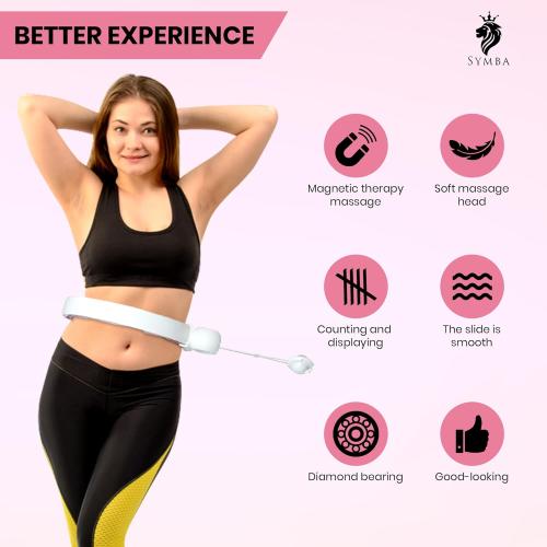Symba Smart Weighted Hula Hoop, Hoop Fit, Premium PVC Quality