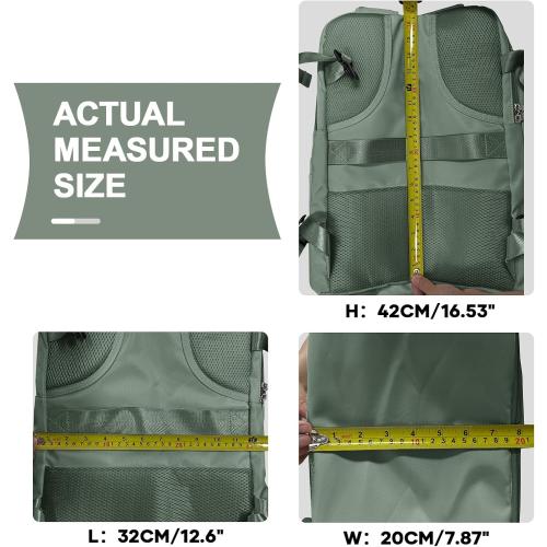 coowoz Travel Backpack For Women Men,Carry On Backpack,Hiking Backpack Waterproof Outdoor Sports Rucksack Casual Daypack Travel Essentials(Olive Green)