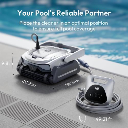 (2026 New) BUBLUE Bubot 800P Gen2 Robotic Pool Cleaner,Pool Vacuum for Inground Pools,with Smart Navigation,App Control& Scheduling,Cleans Floor/Wall/Waterline/Shallow Area,for Pools up to 1,076 Sq.Ft ‼️used‼️