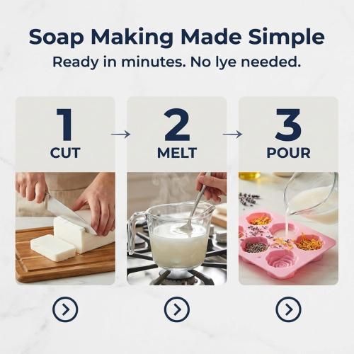 ZenseMe 5.5 LBS Goats Milk Soap Base - Melt and Pour Supplies Kit for Soap Making - SLS/SLES & PEG free - Gentle & Foamy - Make Your Own Bulk For Adult Soapmaker - Easy to Cut