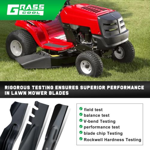 Grasscool 942-0610A Mulching Blades for Bolens Cub Cadet Troy Bilt Huskee LT3800 MTD Murray 38 inch Deck Lawn Mower Replace for 742-0610 742-0610A 942-0610 (2 Pack)