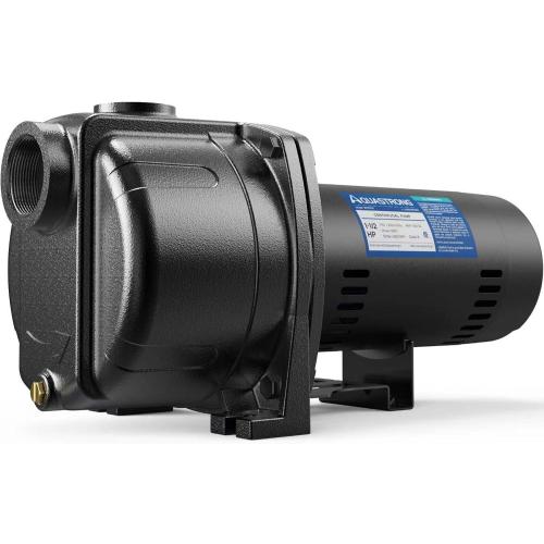 AQUASTRONG 1.5 HP Shallow Well Jet/Centrifugal Pump, 4250 GPH, 115/230V, Durable Cast Iron Booster Pump for Lawn Sprinkler, Garden Irrigation