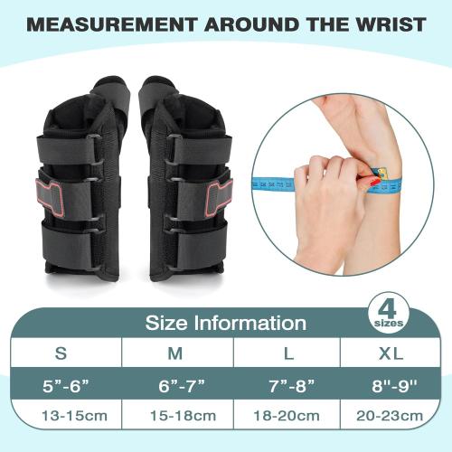 Wrist Brace & Thumb Spica Splint, for De Quervain's Tenosynovitis, Tendonitis, Carpal Tunnel & Arthritis Wrist Support Thumb Splint (Right Hand - Medium)
