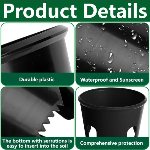 6 Pcs Lawn Light Protector, ABS Landscape Sprinkler and Light Guard, Waterproof Lawn Sprinklers Protection for Reduce Damage from Lawns Mower Outdoor Garden Park Backyard