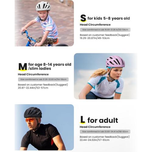 OutdoorMaster MIPS Bike Helmet for Adults-Two Removable Liners & Ventilation in Multi-Environment - Road Bicycle Helmets in Mountain, Motorway for Youth & Adult