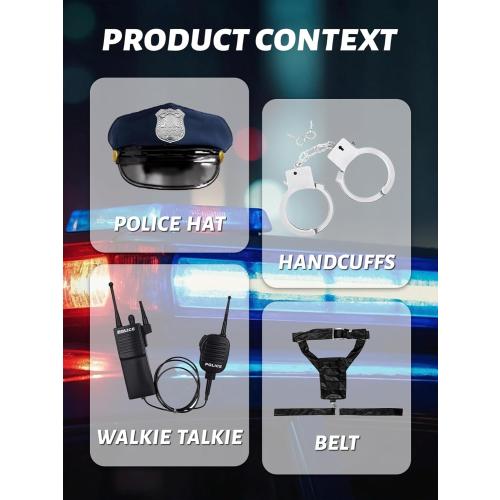 Women Large Police Costume,Cop Costume Outfit for Adult Police Officer Romper Costume Halloween Cosplay Party Events