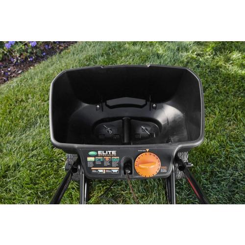 Scotts Elite Spreader for Grass Seed, Weed and Feed, Fertilizer, Salt and Ice Melt, Durable Push Spreader Holds up to 20,000 sq. ft Product