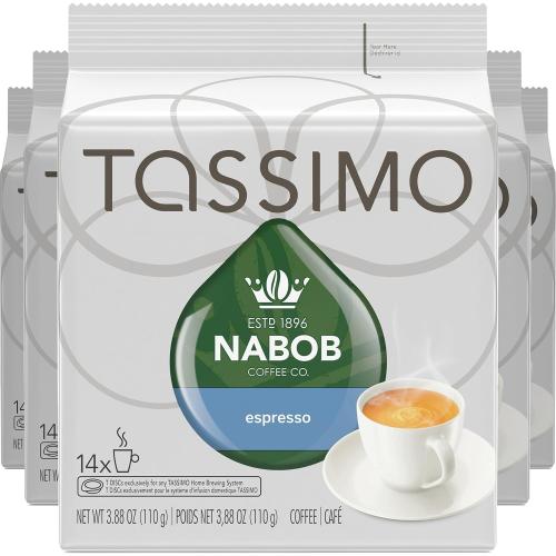 70Pack Tassimo Nabob Coffee Espresso, 70 T-Discs (5 Boxes of 14 T-Discs) {Imported from Canada}
