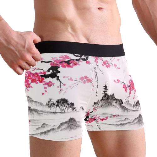 Men's Novelty Boxer Briefs Stretchy Underwear Breathable Underpants Shorts S-XL