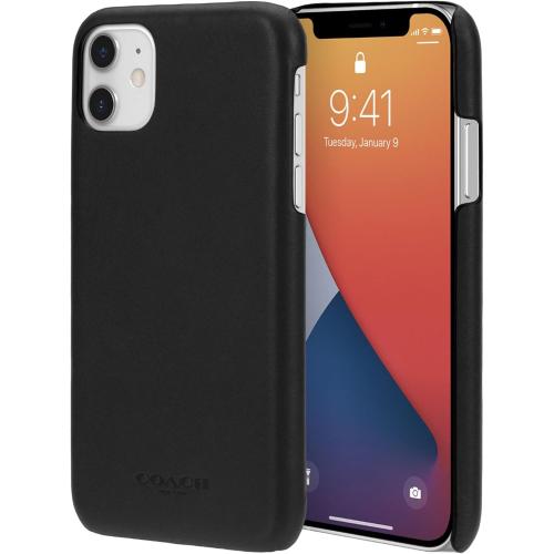Coach Leather Slim Case for iPhone 12 mini Black