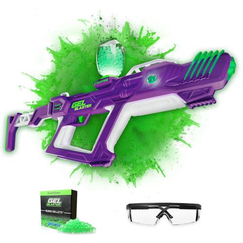 Gel Blaster Starfire XL - Glow-in-The-Dark Supersized Toy Gel Blasters with Water Based Beads - Semi, Full-Auto, Triple Burst Modes & Adjustable FPS - Outdoor Games & Toys - Ages 14
