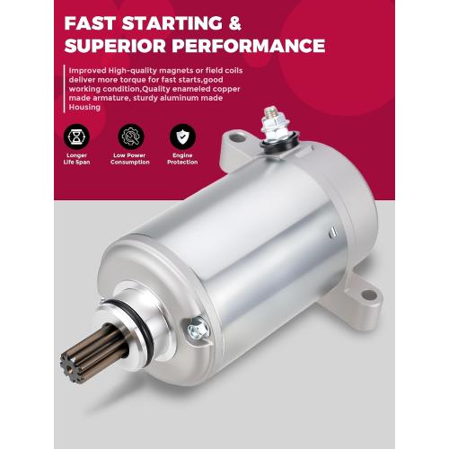 Starter for Yamaha Big Bear 400 YFM400 2000-2012/Wolverine 350 4x4 1995-05