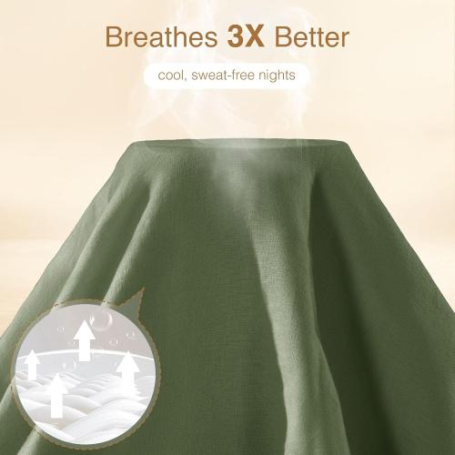 Size King..Covers 3 Piece (Olive Green,King) have pillows