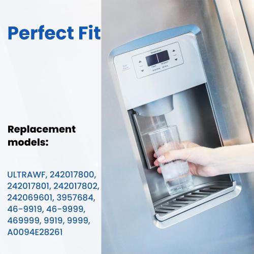Haprait HP005 Replacement for Frigidaire ULTRAWF, 1 Count | Replacement for Frigidaire ULTRAWF, Pure Source Ultra, Kenmore 9999, 469999, 46-9999, A0094E28261 Water and Ice