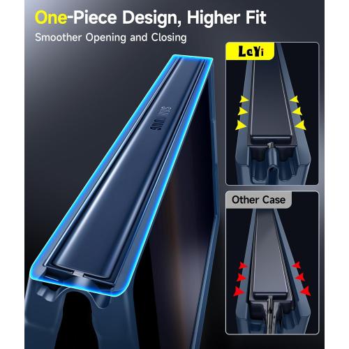 LeYi for Z-Fold-6 Case: Samsung Z Fold 6 Case [Compatible with MagSafe] with 2Pcs Screen Protector, Magnetic Integrated Structure Shockproof Protective for Galaxy Fold 6 Case, Royal Blue