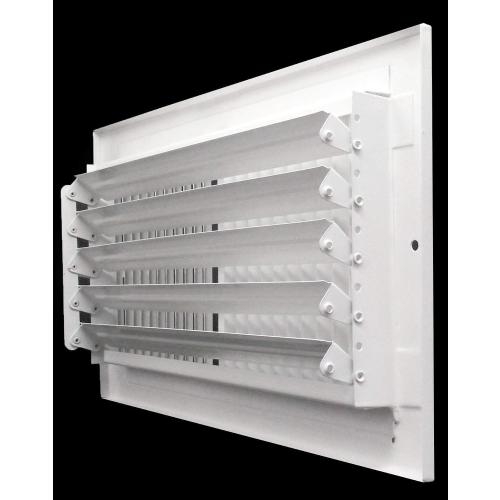 12x8 Supply Air Vent Cover 2-Way Grille for Wall or Ceiling Duct Opening - Adjustable Register Flat Stamped Face Air Diffuser by HVAC Premium - White - Overall Size: 13.75 x 9.75