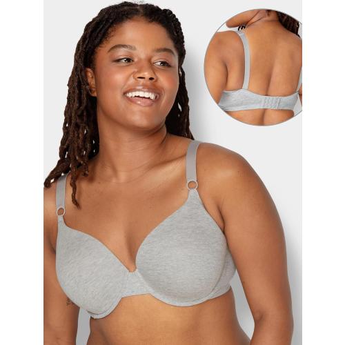 Fruit of the Loom Womens Smooth Cotton T-Shirt Bra - Ultra-Soft, Flexible, and Invisible Under Tees
