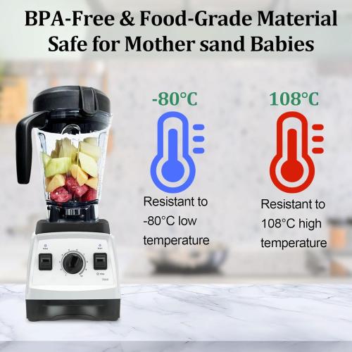 Blender Pitcher 64oz Low-Profile, Compatible with 750 5300 5200 5000 7500 6300 Vm0102 Vm0103 Vm0197 E310 G/Classic C/Explorian/Commercial series etc