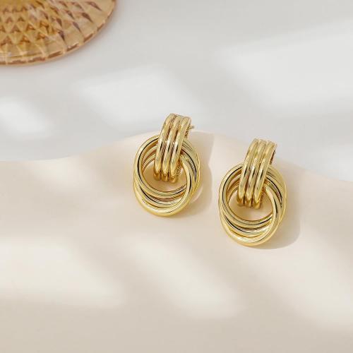 SHERLOVE Trendy Gold Plated Knot Earrings for Women Chunky Statement Drop Dangle Earrings Lightweight Hypoallergenic Fashion Accessories Gold Jewelry Gifts for Womens