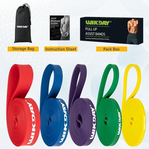 Resistance Bands for Working Out, Exercise Bands, Workout Bands, Pull Up Assistance Bands for Body Stretching Training Physical Therapy Muscle Training for Men & Women