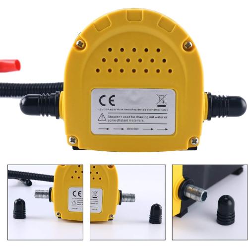 DasMarine 12V 60W Oil Change Pump Extractor, Oil/Diesel Fluid Pump Extractor Scavenge Oil Change Pump Transfer Suction Transfer Pump   Tubes Truck Rv Boat ATV