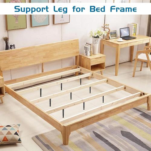 8 PCS Adjustable Height Bed Support Legs 8.27-14.96 Inch Heavy Duty Furniture Replacement Legs with Screws for Bed Frame Slats Sofa Table Cabinet Dresser Chair