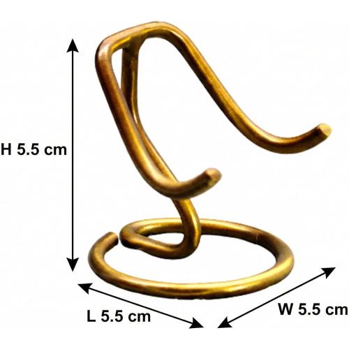 eSplanade Heart Shaped Urn Stand | Stand for Heart Keepsake Urns, Burial Urns, Memorial Keepsake Urns - Golden