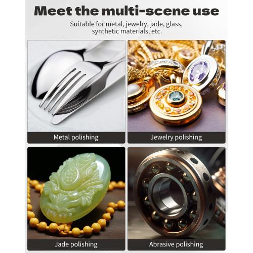 Rocaris 30 Pcs 2 Inch Compressed Wool Fabric Disc Polishing Buffing Pads Wheels Disc Pad Holder with 1/4 Shank Perfect for Cleaning Polishing Sanding Projects