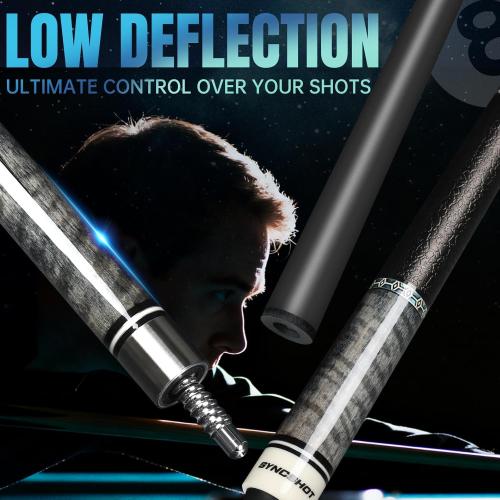Carbon Fiber Pool Cue Stick 58 Professional Pool Sticks for Adults Full Carbon Technology Tacos De Billiar Low Deflection Billiard Pool Table Cues 3 Colors Available