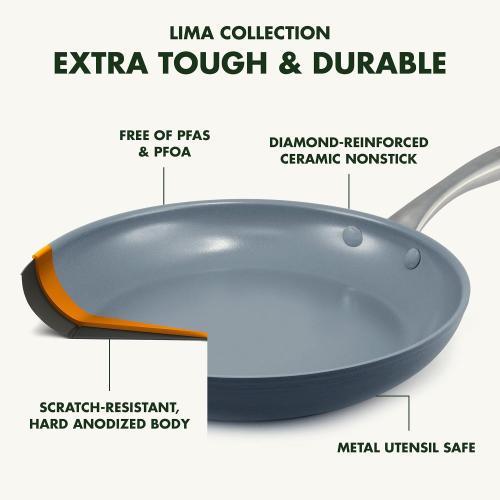 GreenPan Lima Hard Anodized 14 Frying Pan Skillet MISSING LID