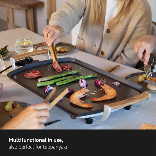 BOSKA Electric Griddle Pro - Large Indoor Griddle, Flat Top, 14 x 22 inch | Indoor, Pancake, Large electric griddle, Nonstick, PFAS free, PFOA free, Ceramic coating, Portable, Breakfast, Kitchen