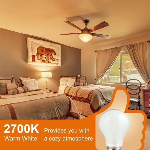 100W Incandescent Light Bulbs,Frosted Bulbs,Dimmable Medium E26 Base Light Bulbs,A19 Incandescent Light Bulb,2700K Warm White, for Fridge, Range Hood, Sewing Machine, Freezer Ceiling Fan (2)
